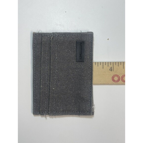 TO THE MARKET Gray Camo Denim Card Holder Unisex New W/O Tag - Picture 5 of 5